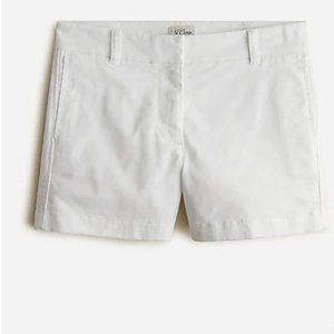 J.Crew 4" classic chino short, White, Size 8